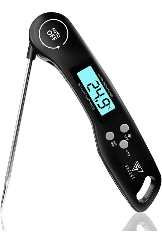 Digital Meat Thermometer, Instant Read Food Thermometer with Backlight LCD Screen, Foldable L