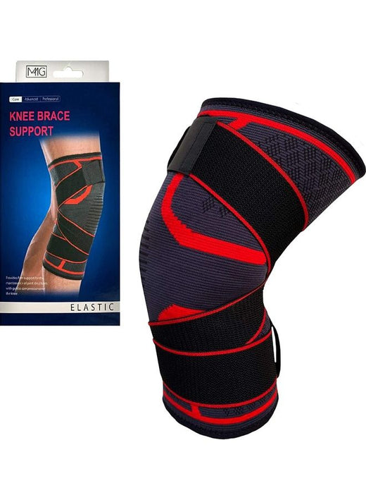 MMG Adjustable Compression Knee Support Brace Large